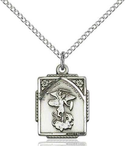 St. Michael the Archangel Sterling Silver Pendant - Gerken's Religious Supplies