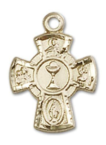 5-Way/Chalice 14kt Gold Medal - Gerken's Religious Supplies