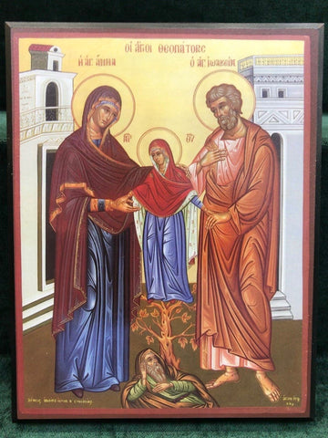 St. Joachim & St. Anne Icon - Large - Gerken's Religious Supplies