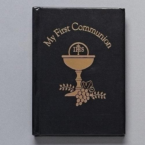 Boy First Communion Book with Chalice Design - Gerken's Religious Supplies