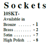 Satin Brass Socket 1-3/4" Dia.