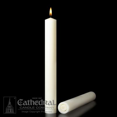 1-3/4" X 12"  51% Beeswax Candles - Gerken's Religious Supplies
