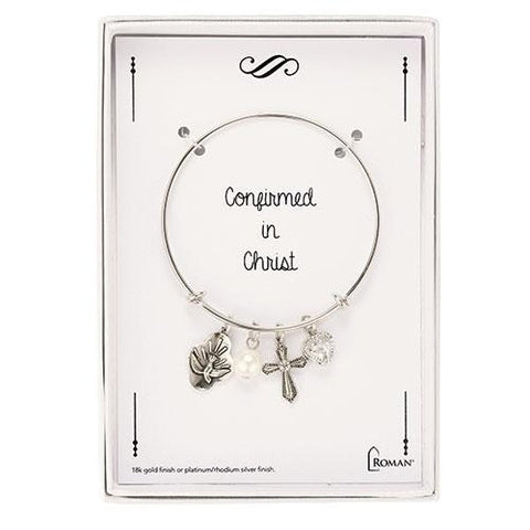 Silver Confirmation Charm Bracelet - Gerken's Religious Supplies