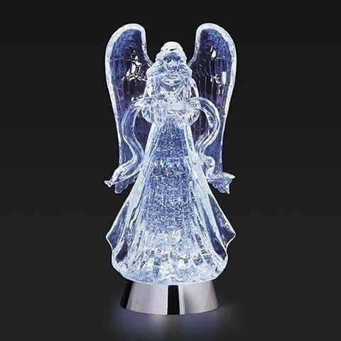 Lighted Swirl Angel with Dove - Gerken's Religious Supplies