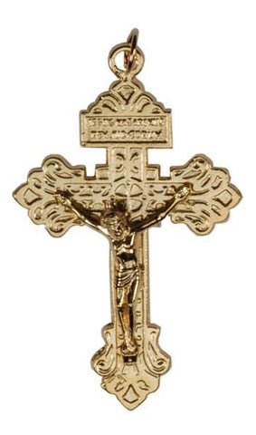 Gold Plated Pardon Crucifix 2-1/2" - Gerken's Religious Supplies