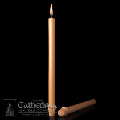 7/8" X 16" 51% Beeswax Unbleached Candles - Gerken's Religious Supplies