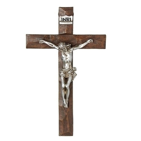8" Silver Crucifix  - Gerken's Religious Supplies