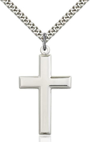 Cross Sterling Silver Pendant - Gerken's Religious Supplies