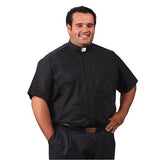 Roomey Toomey™ Short Sleeved Tab Collar Clergy Shirt - Gerken's Religious Supplies