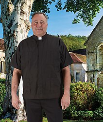 Panama Short Sleeve Clergy Shirt