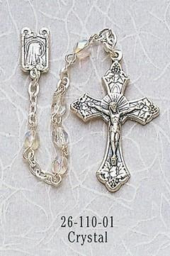 Crystal Glass Bead Children's Rosary - Gerken's Religious Supplies