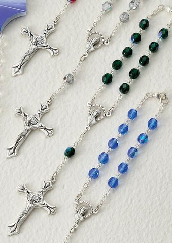 Green Auto Rosary - Gerken's Religious Supplies