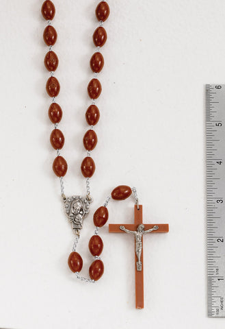 Brown Plastic Family Rosary - Gerken's Religious Supplies