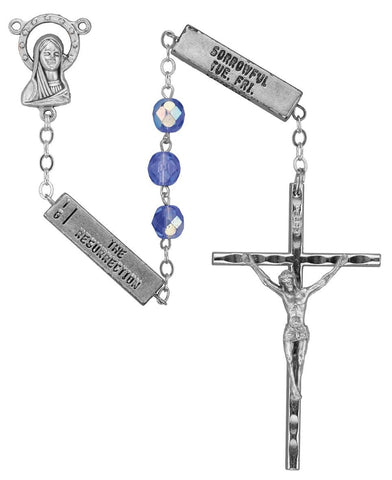 Sapphire Mysteries Rosary - Gerken's Religious Supplies