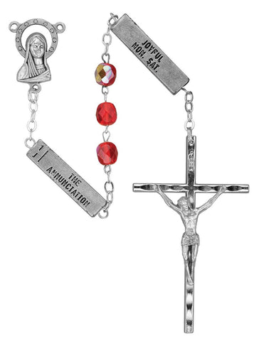 Ruby Mysteries Rosary - Gerken's Religious Supplies