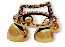 4 Cup Satin Bronze Hammered Ring Altar Bells - Gerken's Religious Supplies