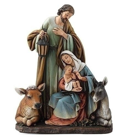 Holy Family with Animals Figurine - Gerken's Religious Supplies