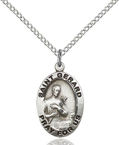 St. Gerard Majella Sterling Silver Pendant - Gerken's Religious Supplies