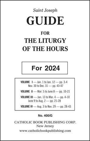 2024 Guide for Liturgy of the Hours - Standard Type