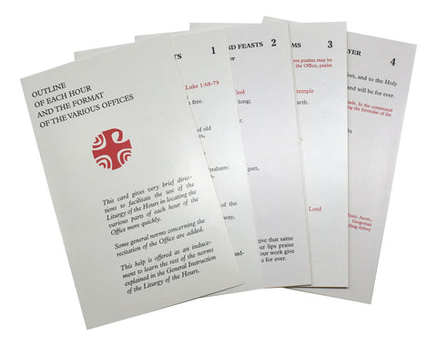 Inserts for Liturgy of the Hours - Standard Type - Gerken's Religious Supplies