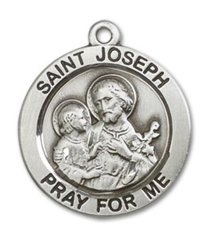 St. Joseph Sterling Silver Medal - Gerken's Religious Supplies
