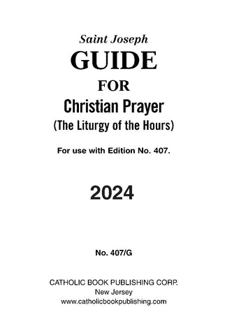 2024 Christian Prayer Guide - Large Type