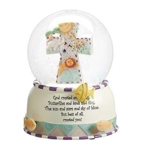 God Created Everything Musical Glass Dome - Gerken's Religious Supplies