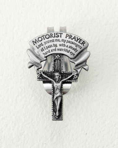 Motorist Prayer Auto Visor Clip - Gerken's Religious Supplies