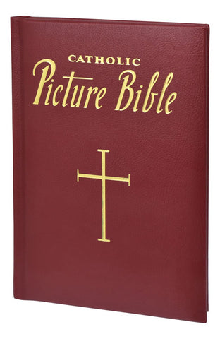 Catholic Picture Bible - Burgundy - Gerken's Religious Supplies
