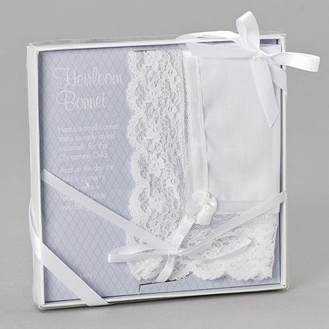 Baptism Bonnet & Wedding Hanky - Gerken's Religious Supplies