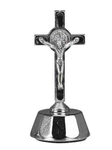 St. Benedict Auto Crucifix - Black - Gerken's Religious Supplies