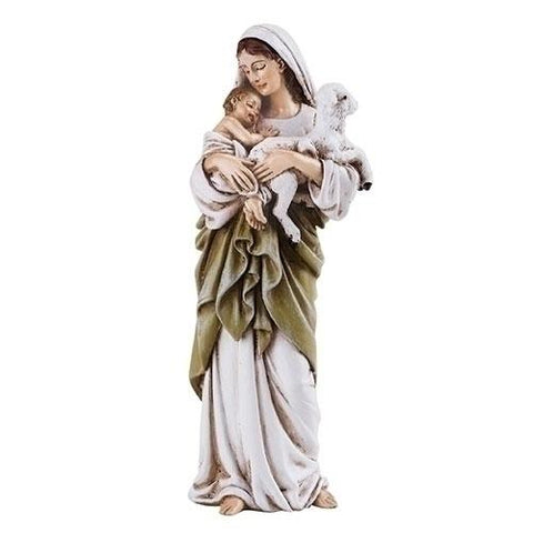 Madonna and Child with Lamb 4" Statue - Gerken's Religious Supplies