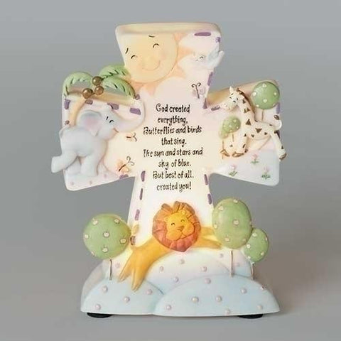 God Created Everything Tabletop Night Light - Gerken's Religious Supplies