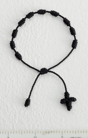 Black Cord Rosary Bracelet - Gerken's Religious Supplies