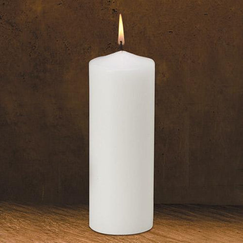 Plain White Pillar Candle 3" x 9" - Gerken's Religious Supplies