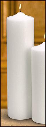 Plain White Pillar Candle 3" x 12" - Gerken's Religious Supplies