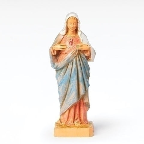 Immaculate Heart Of Mary; Fontanini Statue 6.5" - Gerken's Religious Supplies