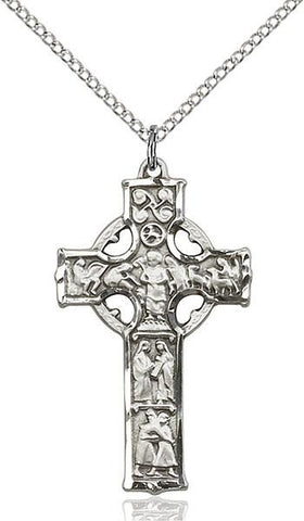 Celtic Cross Sterling Silver Pendant - Gerken's Religious Supplies