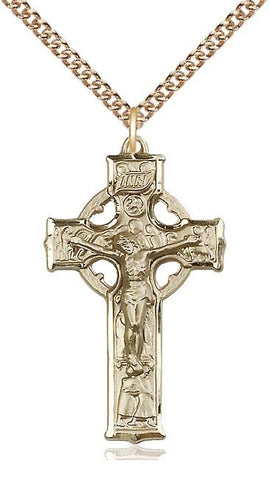 Celtic Crucifix Gold Filled Pendant - Gerken's Religious Supplies