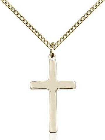Plain Cross Gold Filled Pendant - Gerken's Religious Supplies