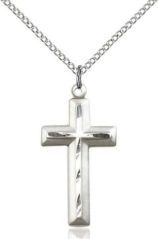 Cross Sterling Silver Pendant - Gerken's Religious Supplies