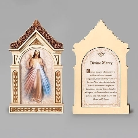 Divine Mercy Table Top Shrine 6.25"H  - Gerken's Religious Supplies