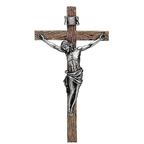 Antique Silver Crucifix - Gerken's Religious Supplies