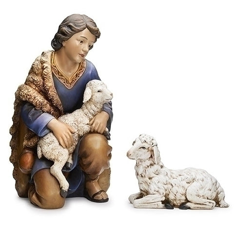 Shepherd with Lamb for 19" Nativity Set - Gerken's Religious Supplies
