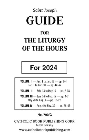 2024 Guide for Liturgy of the Hours - Large Type