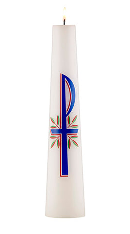 Chi Rho Conical Christ Candle