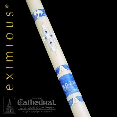 4" x 60" Ascension Eximious Paschal Candle - Gerken's Religious Supplies