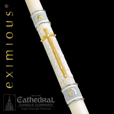 3" x 60" Way of the Cross Eximious Paschal Candle