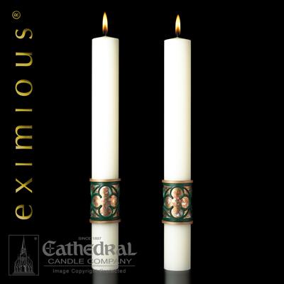 Christus Rex Side Candles 3" X 12" - Gerken's Religious Supplies