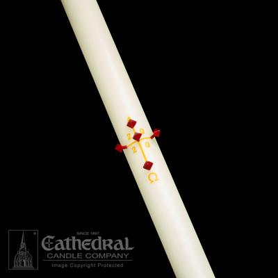2-3/16" x 48" Plain/Blank Paschal Candle